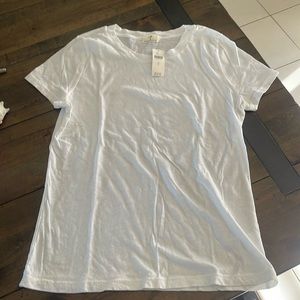 NWT- T.La White Short Sleeve 100% Cotton Tee from Anthropologie